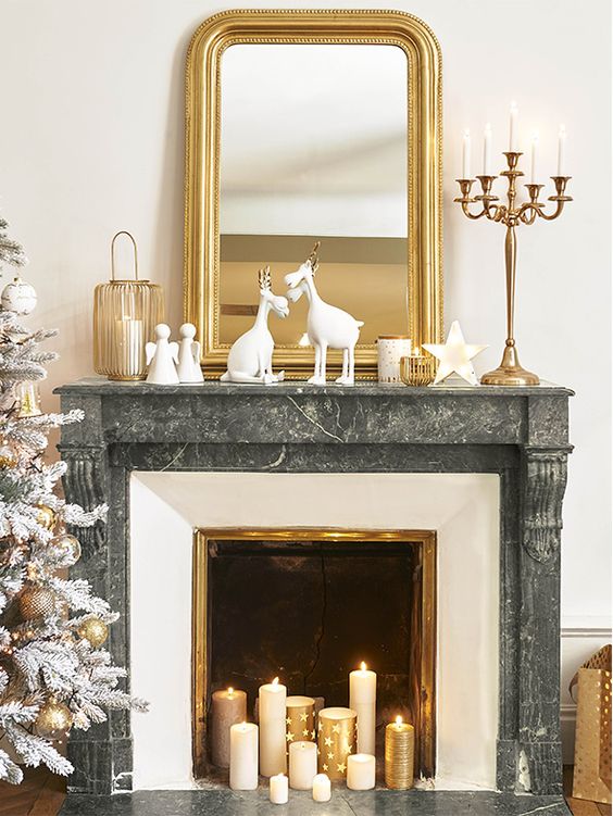 Décoration noel hygge doré Décoration noel hygge doré